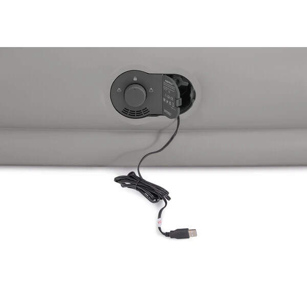 Intex saltea "velur prestige" 152x203x30cm cu usb pompa fastfill 3