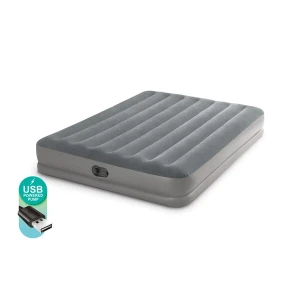 Intex saltea "velur prestige" 152x203x30cm cu usb pompa fastfill Thumbnail 7