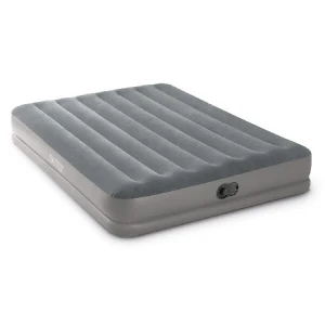 Intex saltea "velur prestige" 152x203x30cm cu usb pompa fastfill
