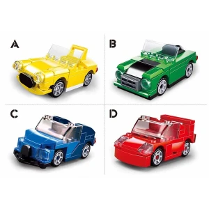 Set de construcție ”construiește un automobil”, 4 modele, de la 44 pînă la 45 elem. Thumbnail 6