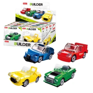Set de construcție ”construiește un automobil”, 4 modele, de la 44 pînă la 45 elem.