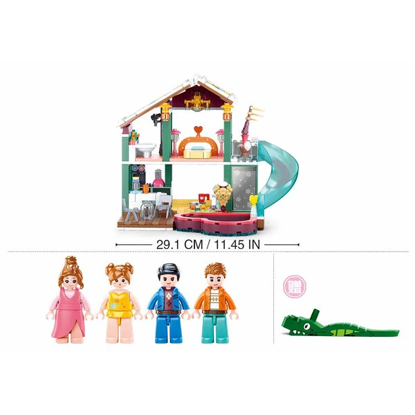 Set de construcție ”casă de vacanță”, 439 elem. 4