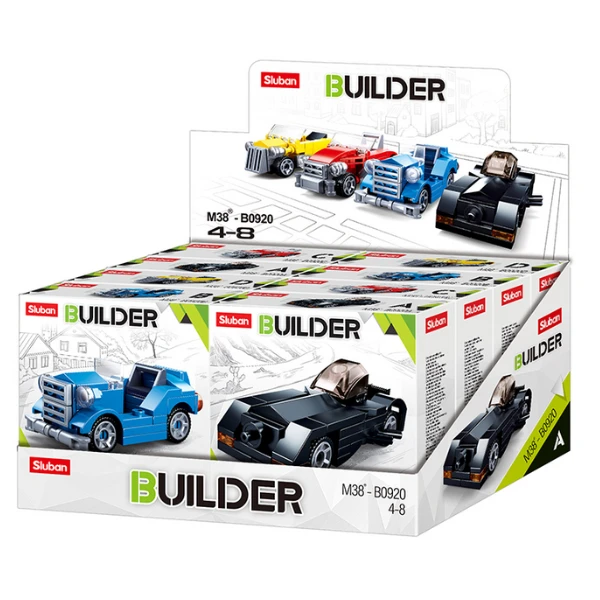 Set de construcție ”asamblează hotrod”, 4 modele, de la 41 pînă la 50 elem. 3