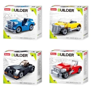 Set de construcție ”asamblează hotrod”, 4 modele, de la 41 pînă la 50 elem. Thumbnail 11