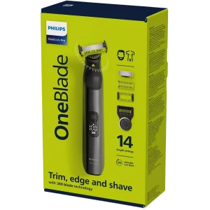 Trimmer pentru bărbați philips oneblade pro 360 qp6551/15, crom Thumbnail 2