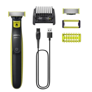 Trimmer pentru bărbați philips oneblade qp2824/20, verde | carbonic