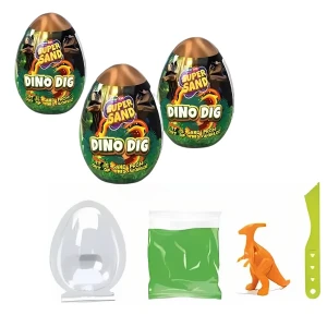 Set cinetic în ou "dinozauri"