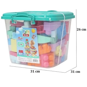 Set de construcție găleată cu blocuri pastel "play blox", 107 piese Thumbnail 6