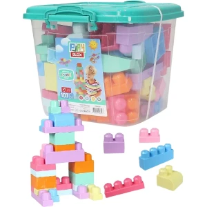 Set de construcție găleată cu blocuri pastel "play blox", 107 piese Thumbnail 5