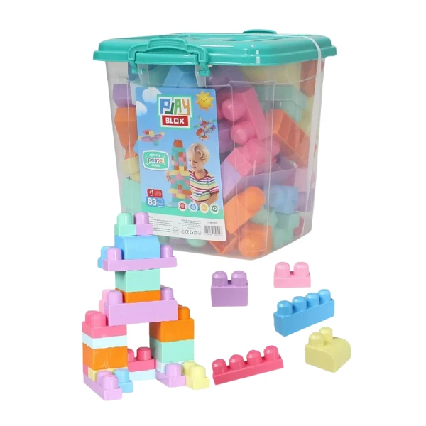 Set de construcție găleată cu blocuri pastel "play blox", 83 piese 6