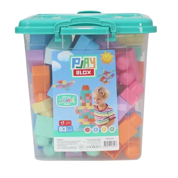 Set de construcție găleată cu blocuri pastel "play blox", 83 piese 3
