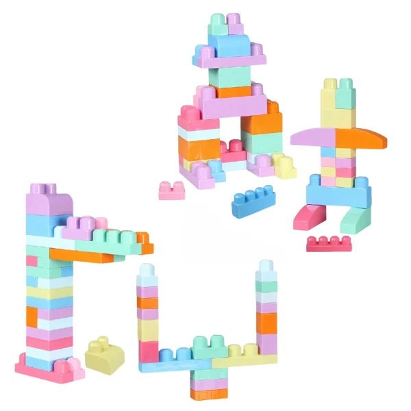 Set de construcție găleată cu blocuri pastel "play blox", 56 piese 2