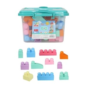 Set de construcție găleată cu blocuri pastel "play blox", 56 piese Thumbnail 6