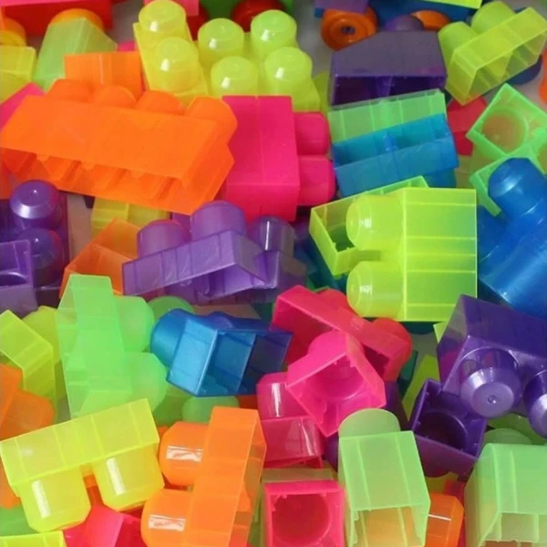 Set de construcție găleată cu blocuri neon "play blox", 56 piese 4