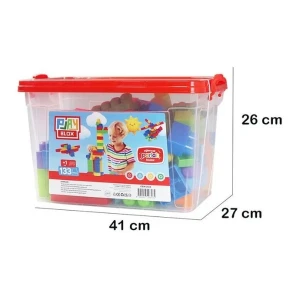 Set de construcție găleată cu blocuri strălucitoare "play blox", 133 piese Thumbnail 6
