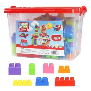 Set de construcție găleată cu blocuri strălucitoare "play blox", 133 piese Thumbnail 5