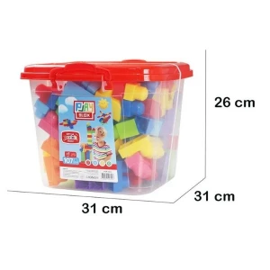 Set de construcție găleată cu blocuri strălucitoare "play blox", 107 piese Thumbnail 5