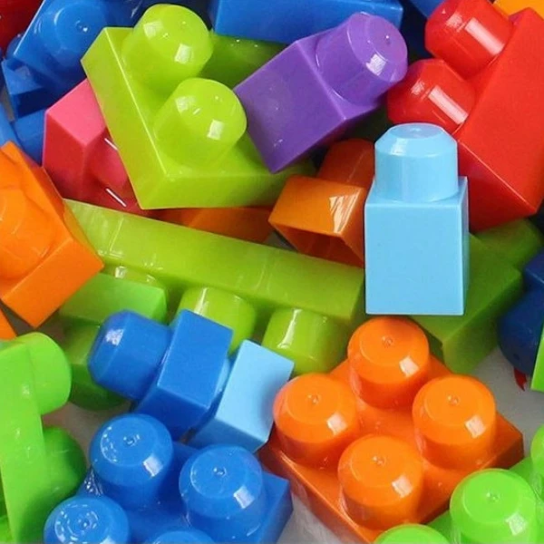 Конструктор ведёрко с блестящими блоками "play blox", 83 элем. 4