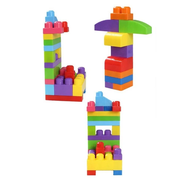 Set de construcție găleată cu blocuri strălucitoare "play blox", 56 piese 2