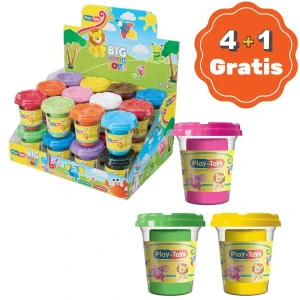 Plastilină în cutie, 4+1 gratis (as.)