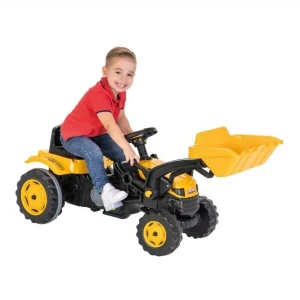 Tractor excavator cu pedale "active", galben Thumbnail 7