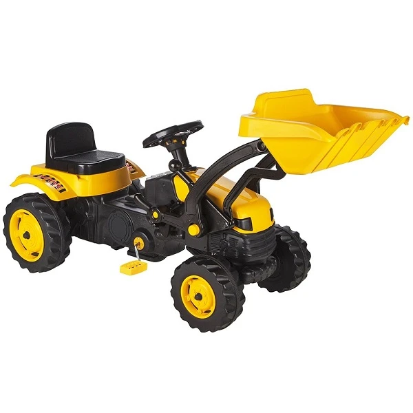 Tractor excavator cu pedale "active", galben 4