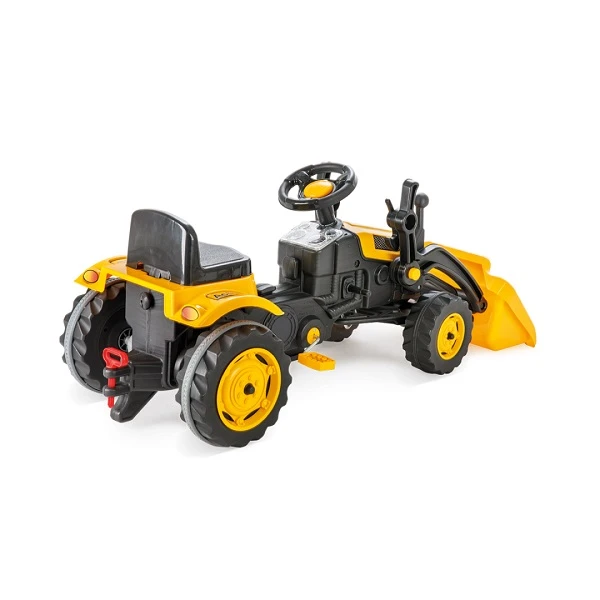 Tractor excavator cu pedale "active", galben 5