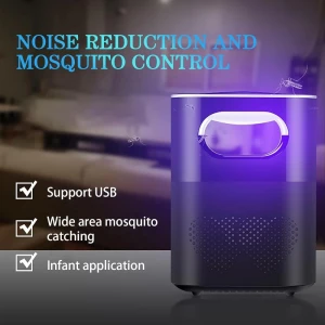 LAMPA ANTIMUSTARI SILENTIOASA CU LED UV – USB, DESIGN MODERN (HU1015/1015)