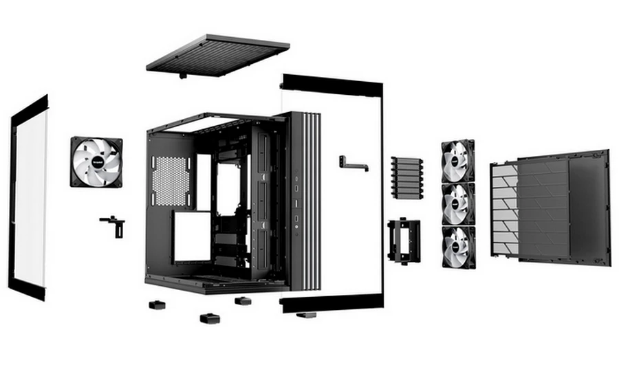 Carcasă pc be quiet! ligh base 600 lx, midi-tower, fără psu, negru 8