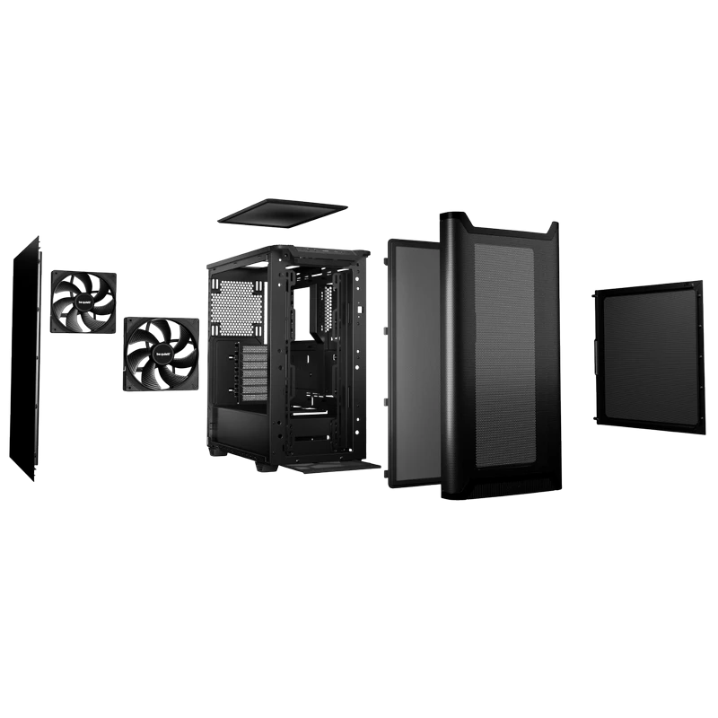 Carcasă pc be quiet! pure base 501 airflow, midi-tower, fără psu, negru 4