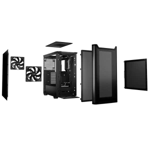 Carcasă pc be quiet! pure base 501 airflow, midi-tower, fără psu, negru Thumbnail 4