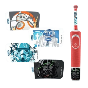Periuță de dinți electrică braun oral-b kids vitality d100 starwars, roșu Thumbnail 2