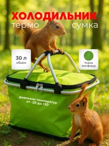 ПОРТАТИВНАЯ ТЕРМОСУМКА-ХОЛОДИЛЬНИК 42×23×23 СМ, 3Л (5009)
