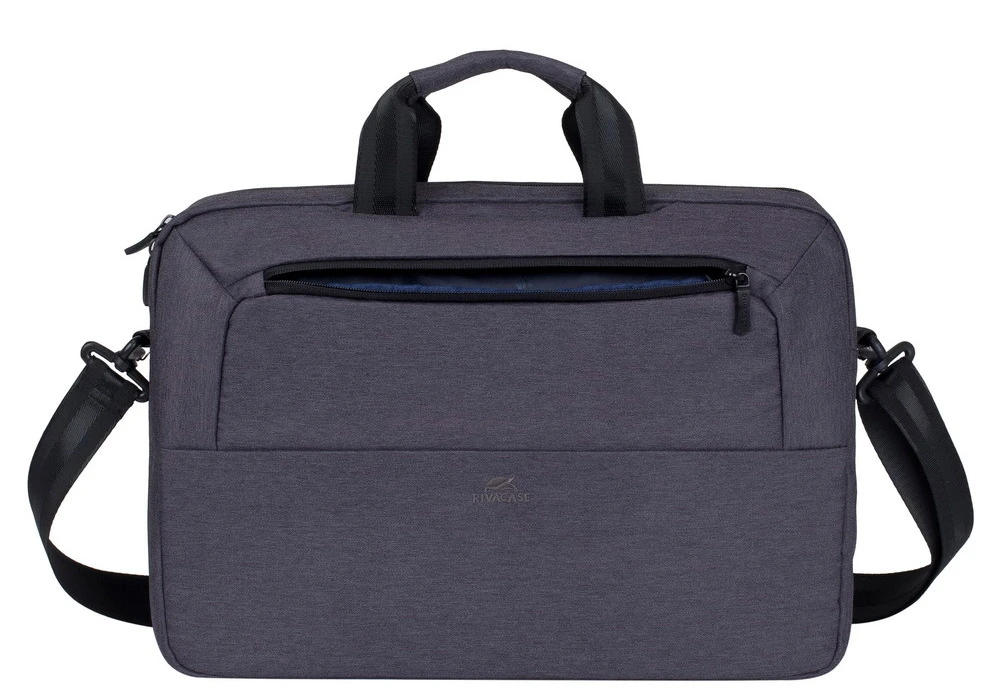 Geantă pentru laptop rivacase suzuka, 15.6", poliester, negru 15