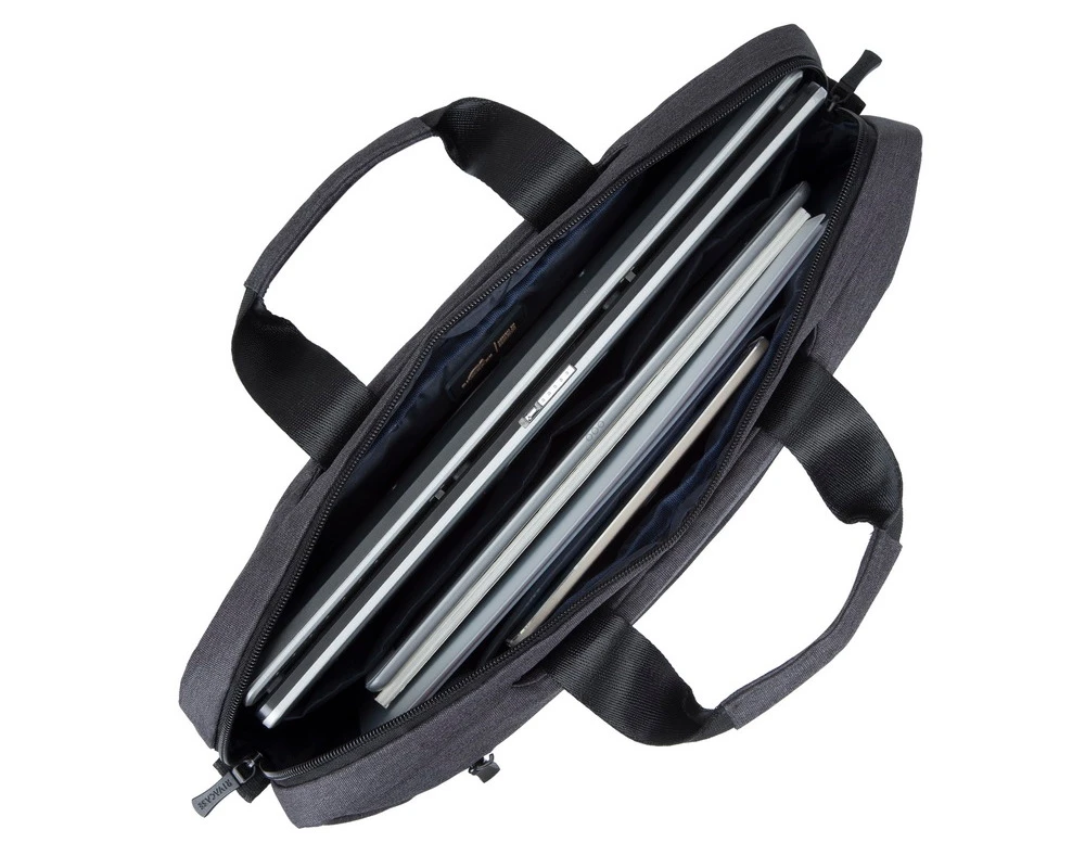 Geantă pentru laptop rivacase suzuka, 15.6", poliester, negru 17