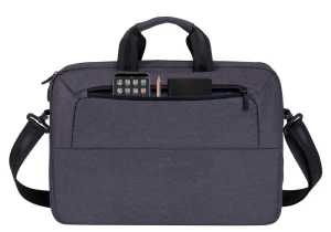 Geantă pentru laptop rivacase suzuka, 15.6", poliester, negru Thumbnail 6