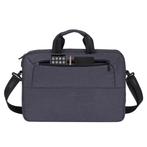 Geantă pentru laptop rivacase suzuka, 15.6", poliester, negru Thumbnail 8