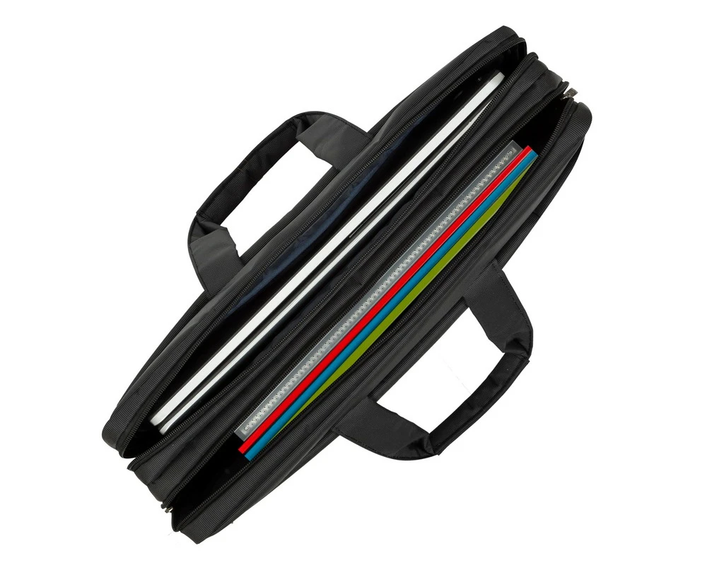 Geantă pentru laptop rivacase central, 17.3", poliester, negru 12