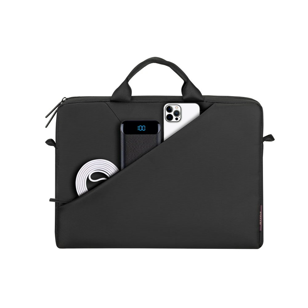 Geantă pentru laptop rivacase tivoli, 15.6", poliester, gri 9