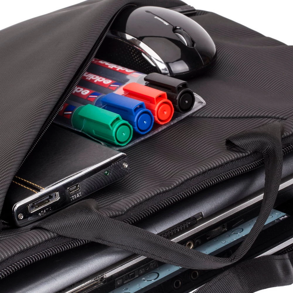 Geantă pentru laptop rivacase tivoli, 15.6", poliester, gri 4