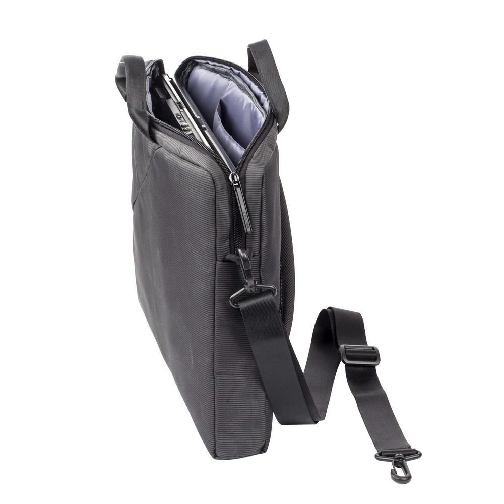 Geantă pentru laptop rivacase tivoli, 15.6", poliester, gri 26