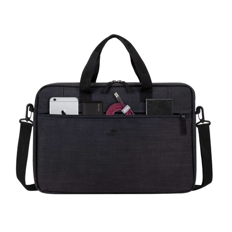 Geantă pentru laptop rivacase 8038, 15.6", poliester, negru 3