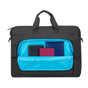 Geantă pentru laptop rivacase 7531, 15.6", eco-friendly rpet poliester, negru Thumbnail 6