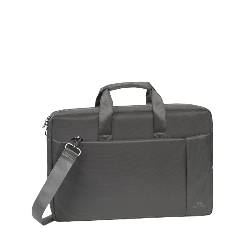 Geantă pentru laptop rivacase central, 17.3", poliester, gri 7
