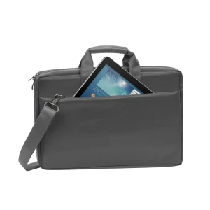 Geantă pentru laptop rivacase central, 17.3", poliester, gri Thumbnail 12