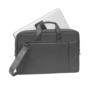 Geantă pentru laptop rivacase central, 17.3", poliester, gri Thumbnail 13