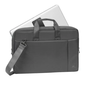 Geantă pentru laptop rivacase central, 17.3", poliester, gri Thumbnail 10