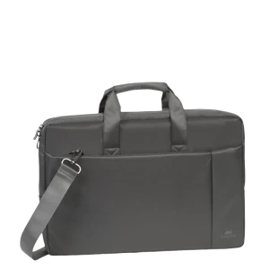 Сумка для ноутбука rivacase central, 17.3", полиэстер, серый