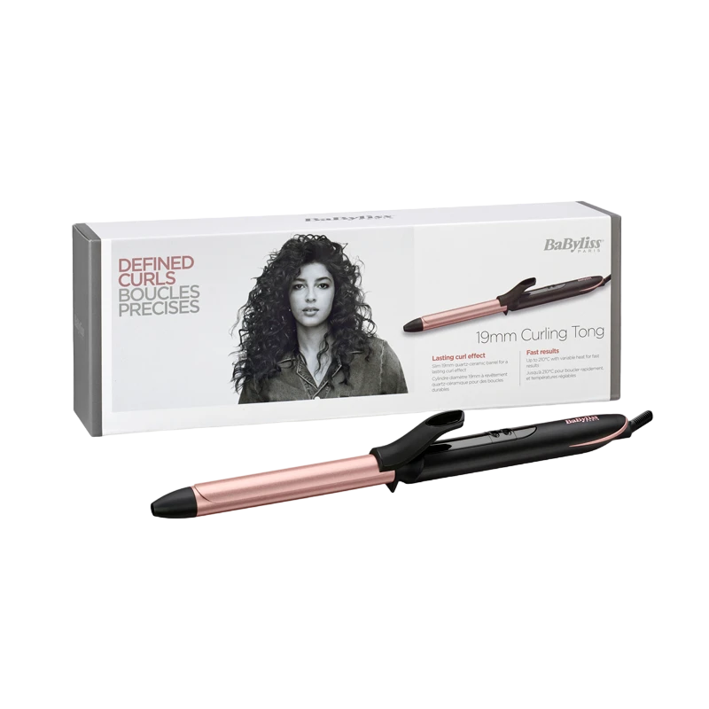 Ondulator de păr babyliss c450e, negru | roz 4
