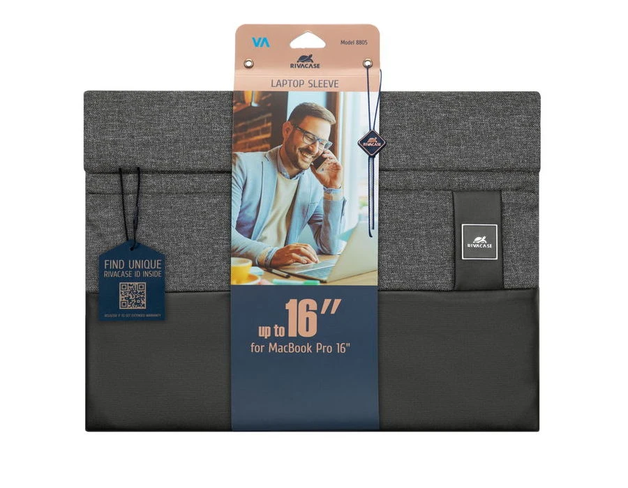 Husă universală pentru laptop rivacase lantau, 15.6", poliester, negru 17